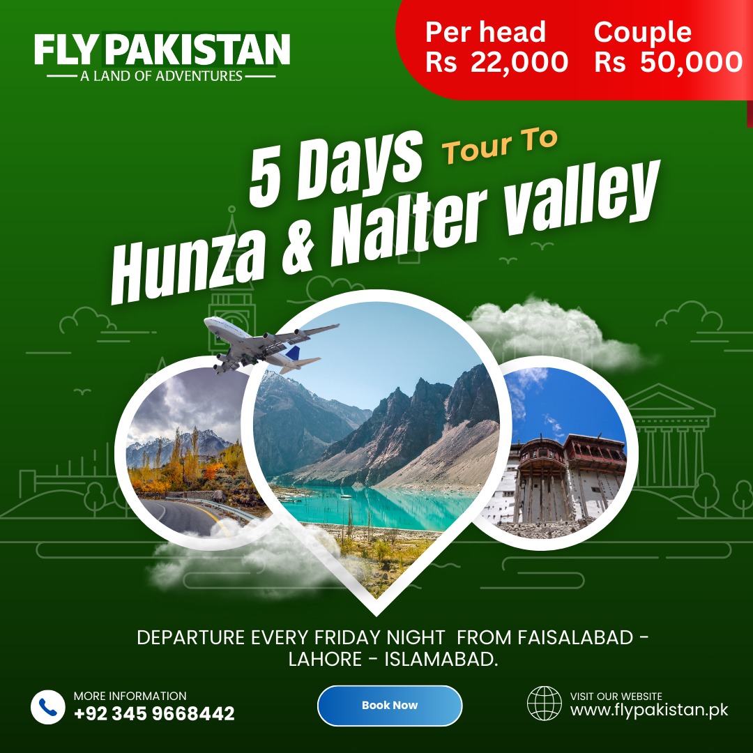 Book Deal 5 Days Tour To Hunza And Naltar Valley